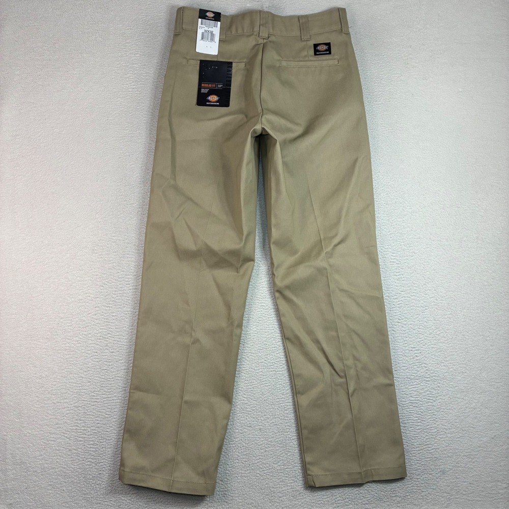 Dickies Skateboarding Pants Men 32x32 Khaki Chino Regular Straight Workwear NWT